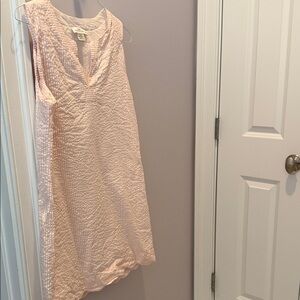 Vineyard Vines Pale Pink Sleeveless Seersucker Dress